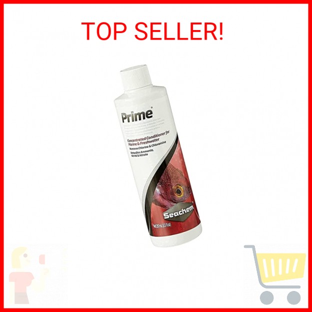 Seachem Prime Fresh and Saltwater Conditioner - Chemical Remover and Detoxifier