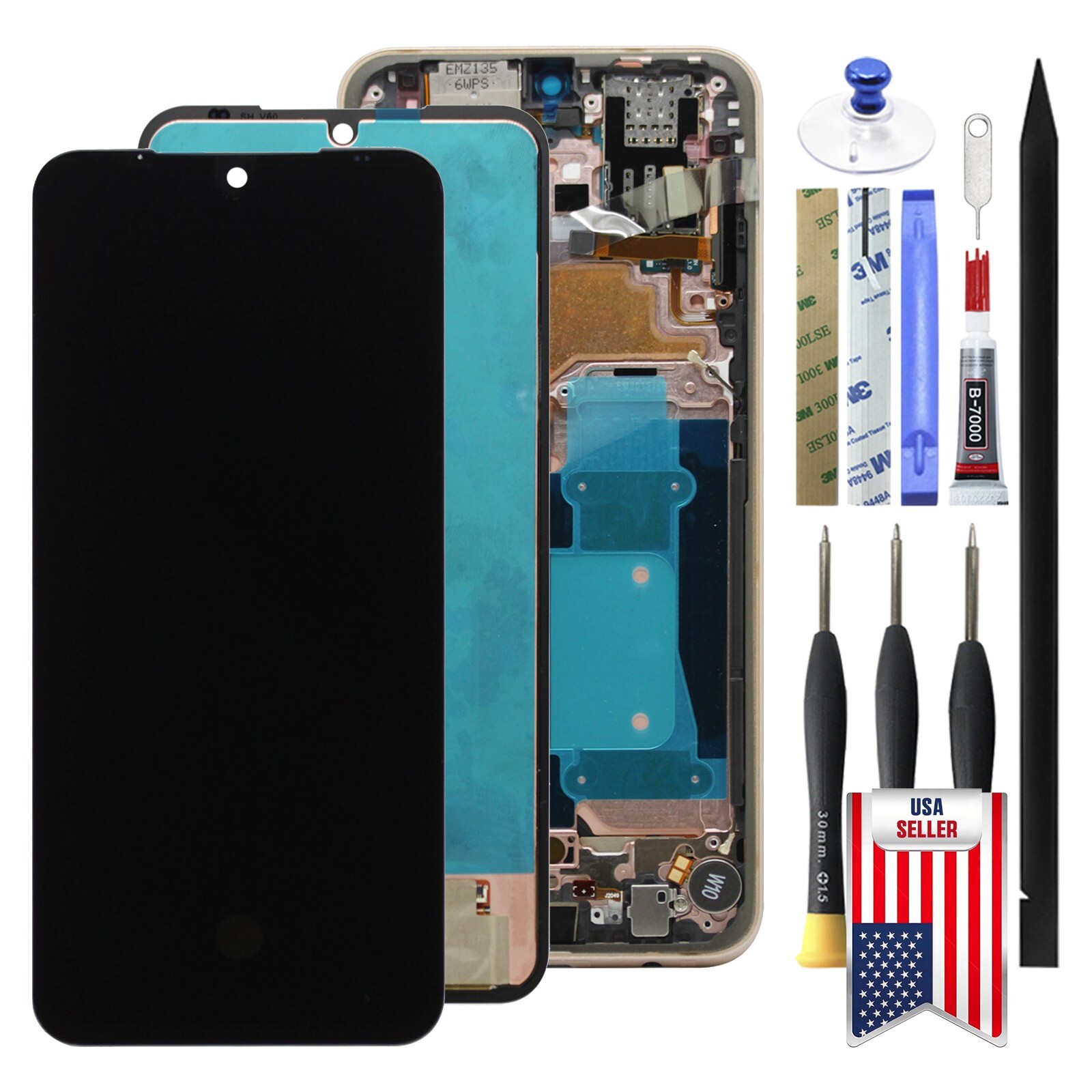 OEM OLED LCD Display Touch Screen Digitizer / Frame For LG V60 ThinQ 5G (US Ver)
