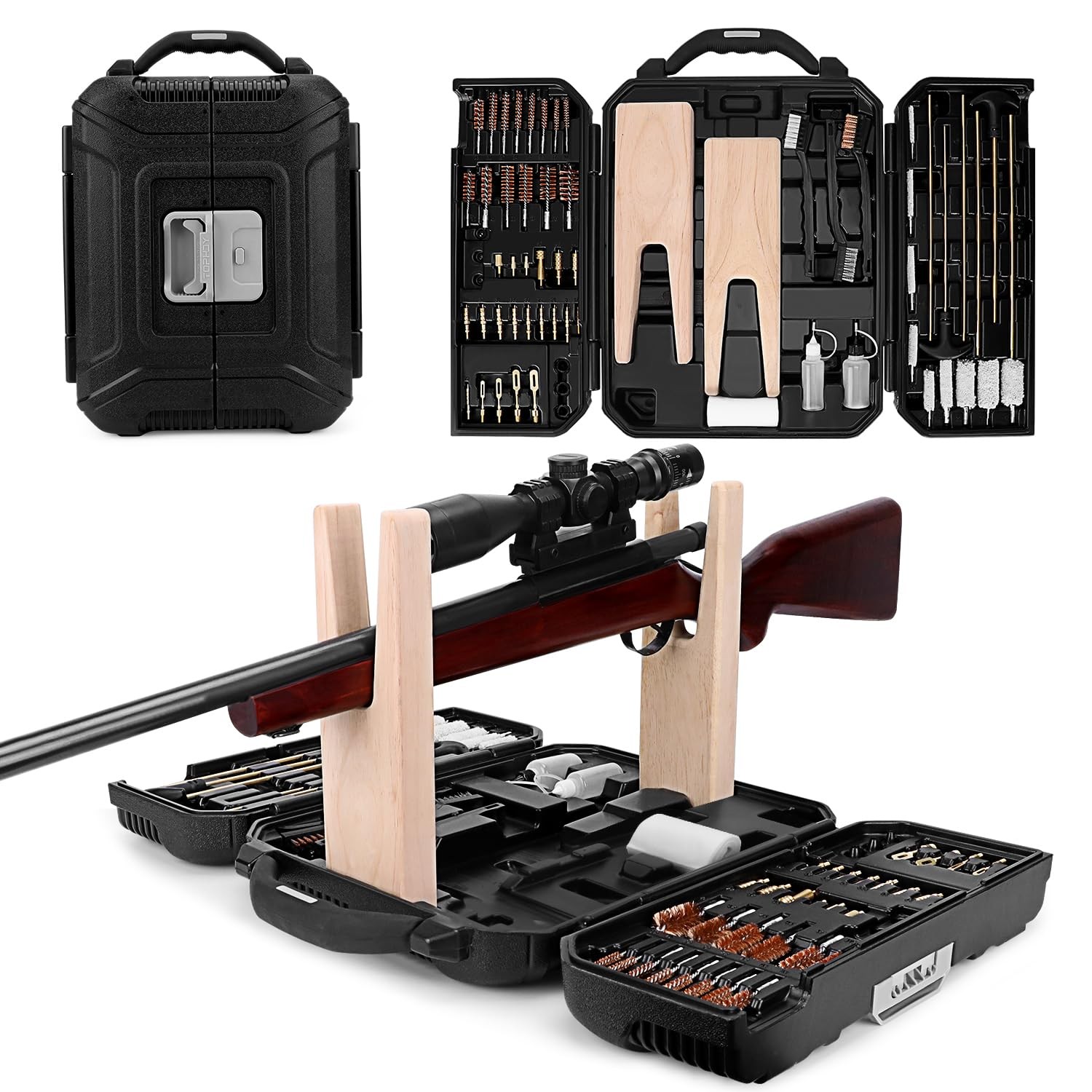 Universal Gun Cleaning Kit - Pistol Rifle Handgun Shotgun - All Calibers