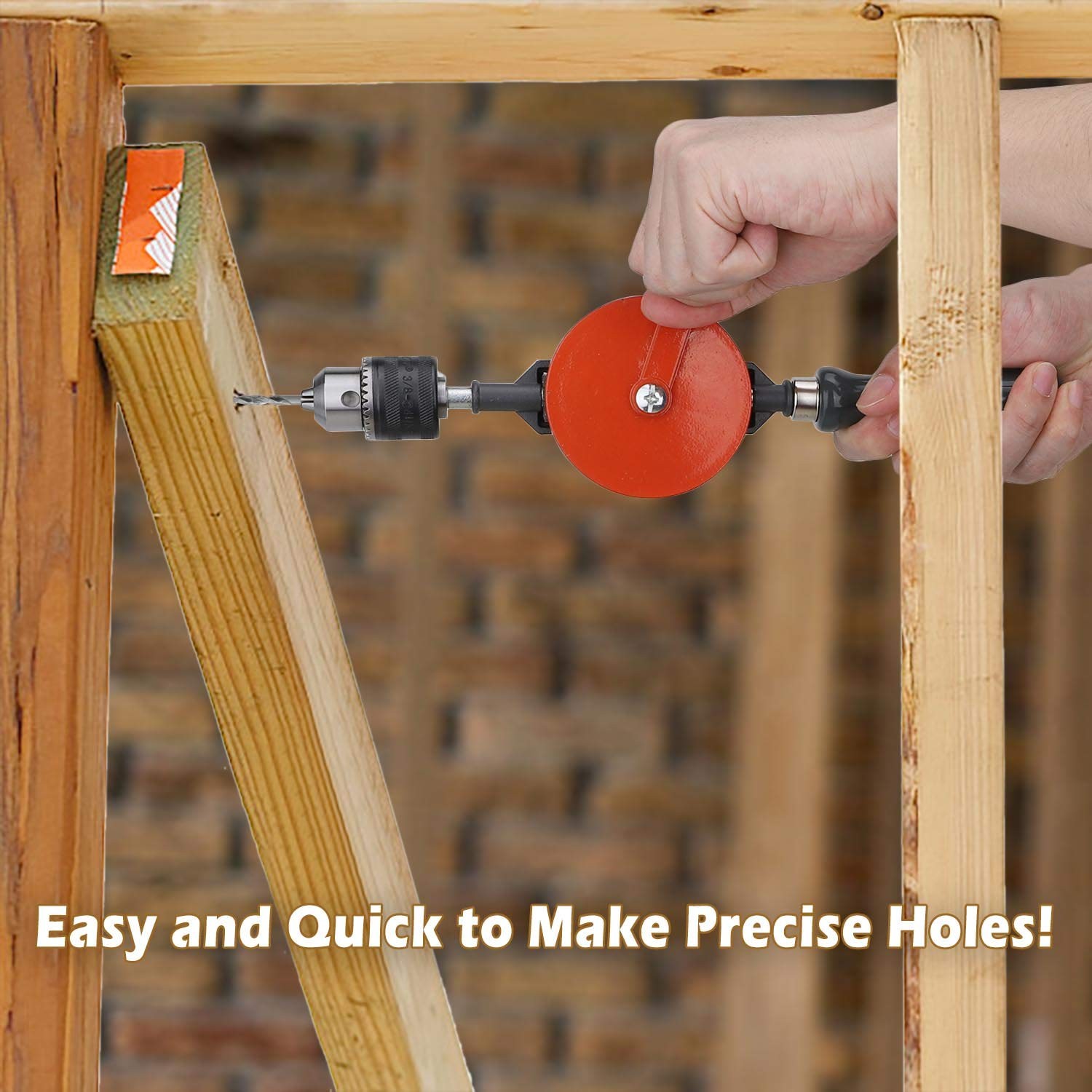 Housolution Hand Drill, Powerful 3/8 inches (1.5-10mm) Capacity