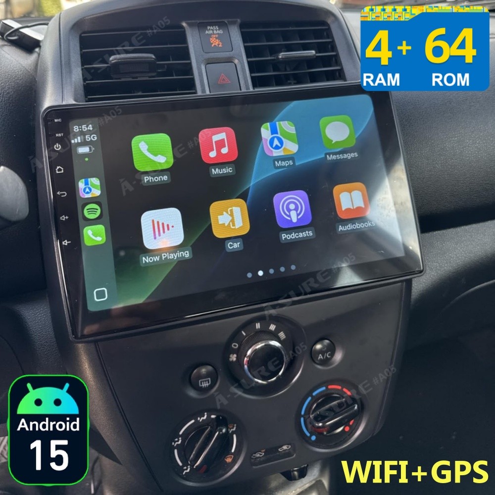 4+64GB Car Stereo Radio For Nissan Versa 2015-2019 Android 15 GPS WIFI Carplay