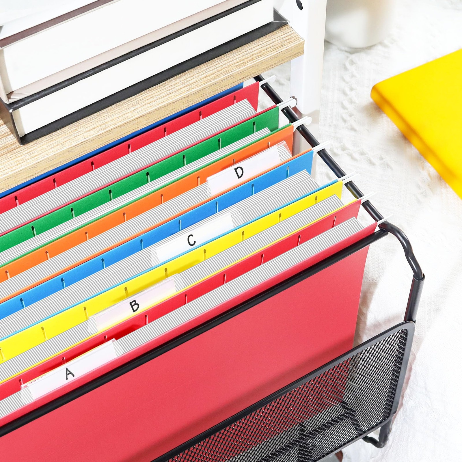 Hanging File Folders Extra Capacity 2 Inch Expansion Assorted 25 Pack
