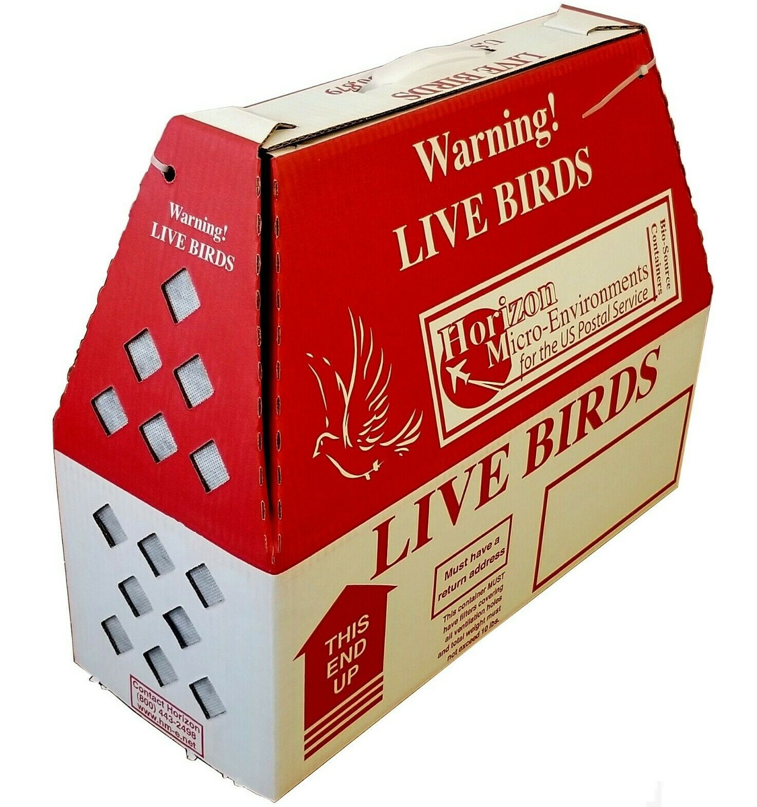 Horizon Live Bird Shipping Boxes Chickens Poultry USA Made - USPS Approved