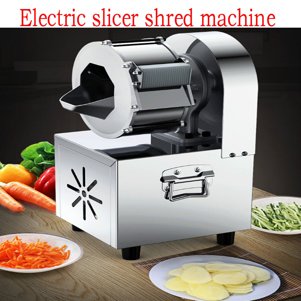 220V Commercial Electric Vegetable Cutter Slicer Machine for Restaurant Kitchen