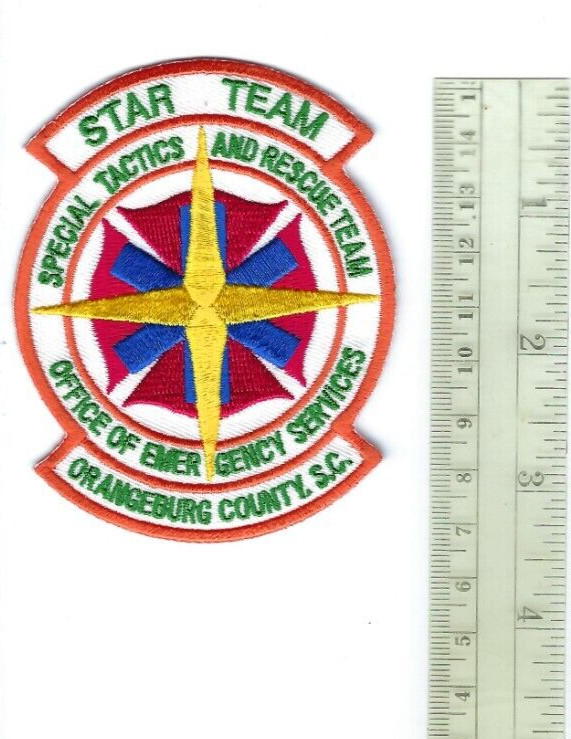 Orangeburg County SC STAR TEAM Special Tactics & Rescue Team Emerg. Srvcs. patch