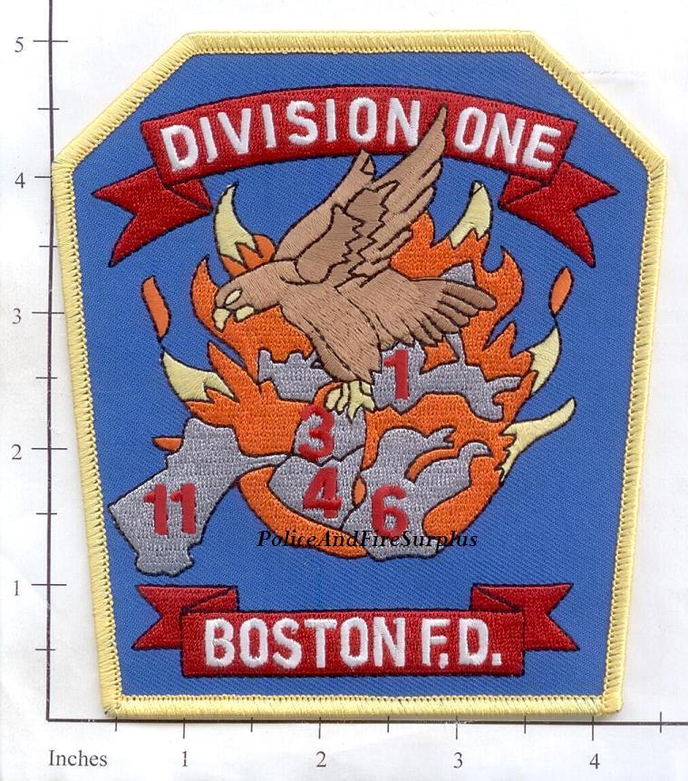 Massachusetts - Boston Division 1 MA Fire Dept Patch