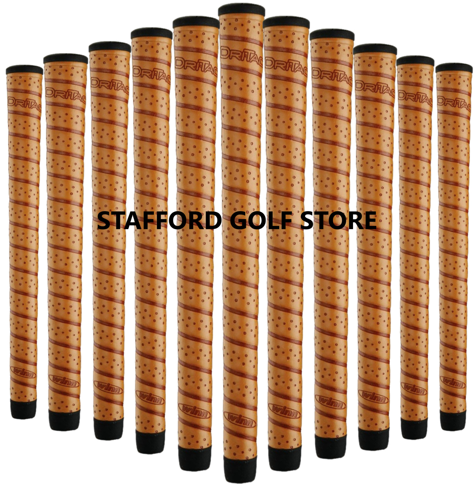 Winn Dri-Tac Wrap Golf Club Grips Bundle Set Copper Midsize