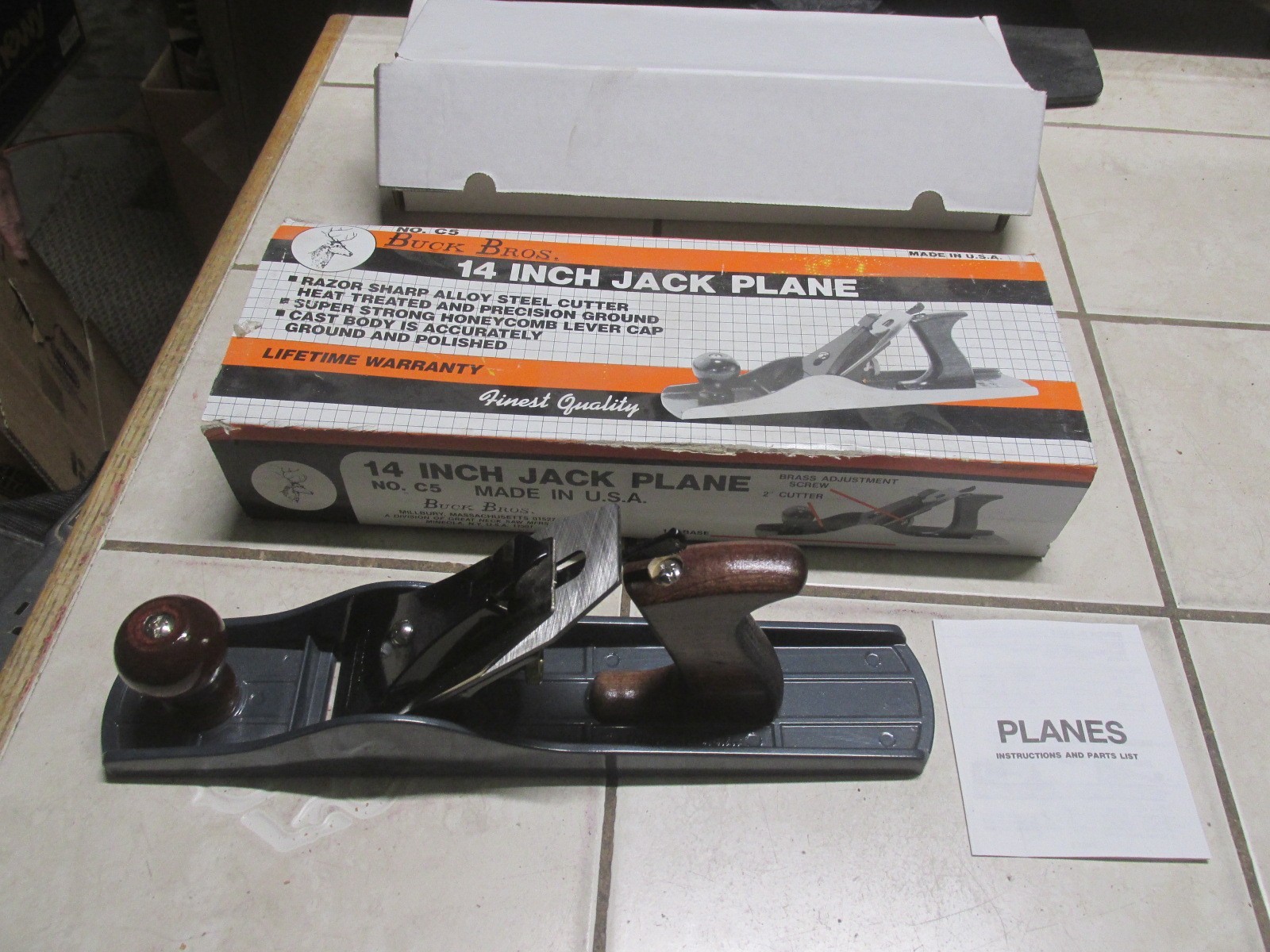 Buck Bros 14” Jack Plane C5 Steel Cutter Lifetime Warranty Made In USA