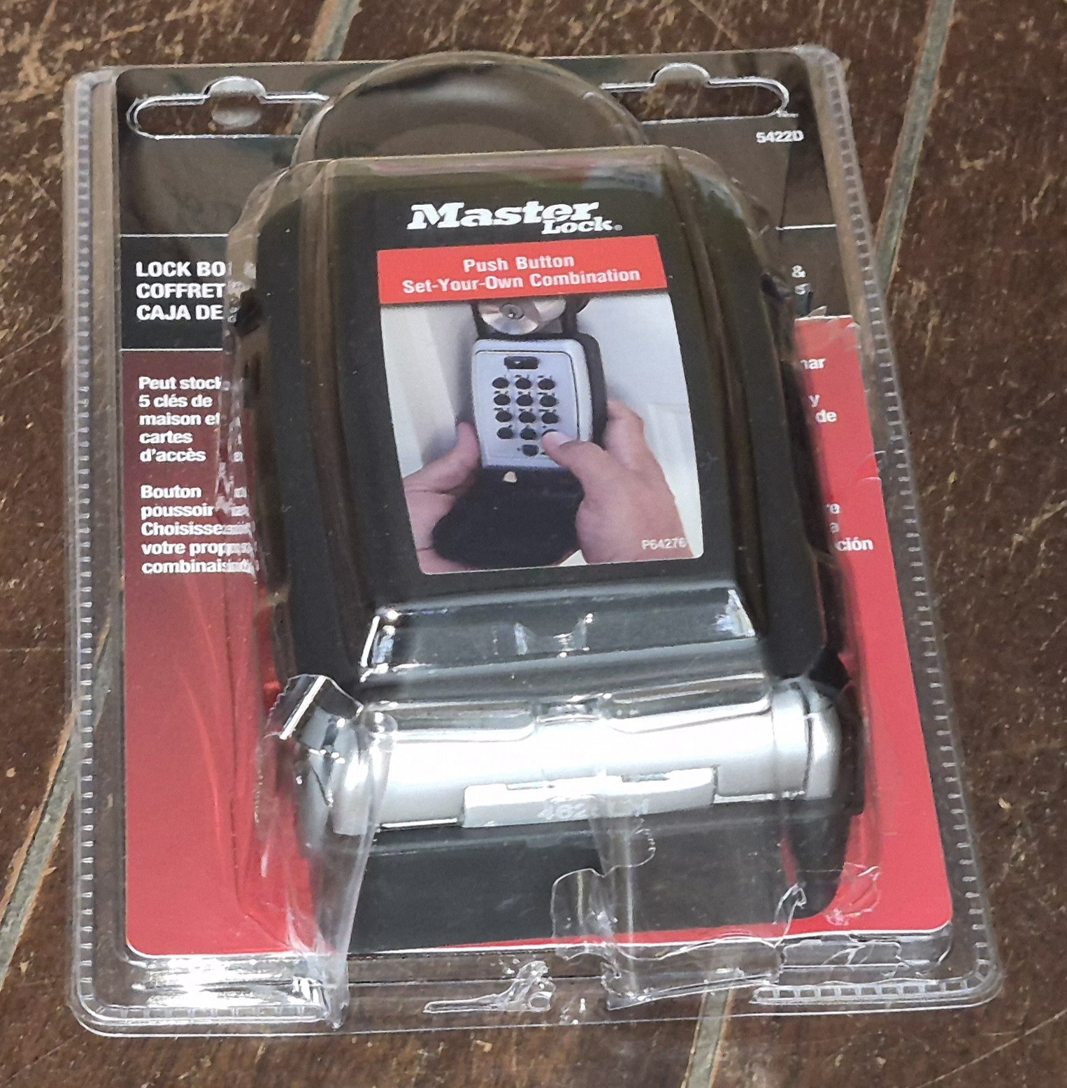 Master Lock ☆OPEN BOX☆ Portable Lock Box *Push Button Combination* - 5422D