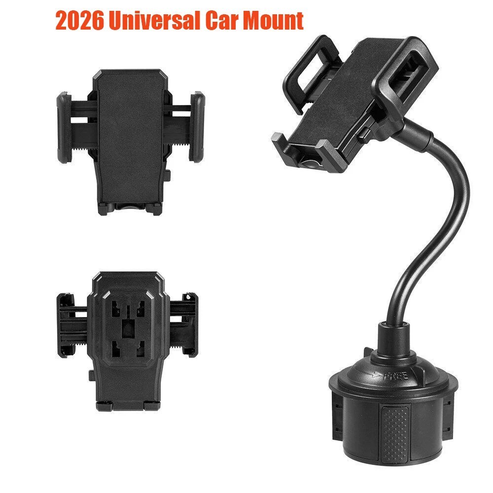 Universal Cell Phone Mobile Cup Holder Stand Cradle Adjustable Car Trucks Mount