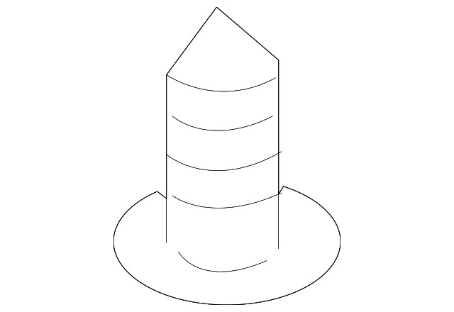 Genuine Mitsubishi Molding Retainer Screw MS450157