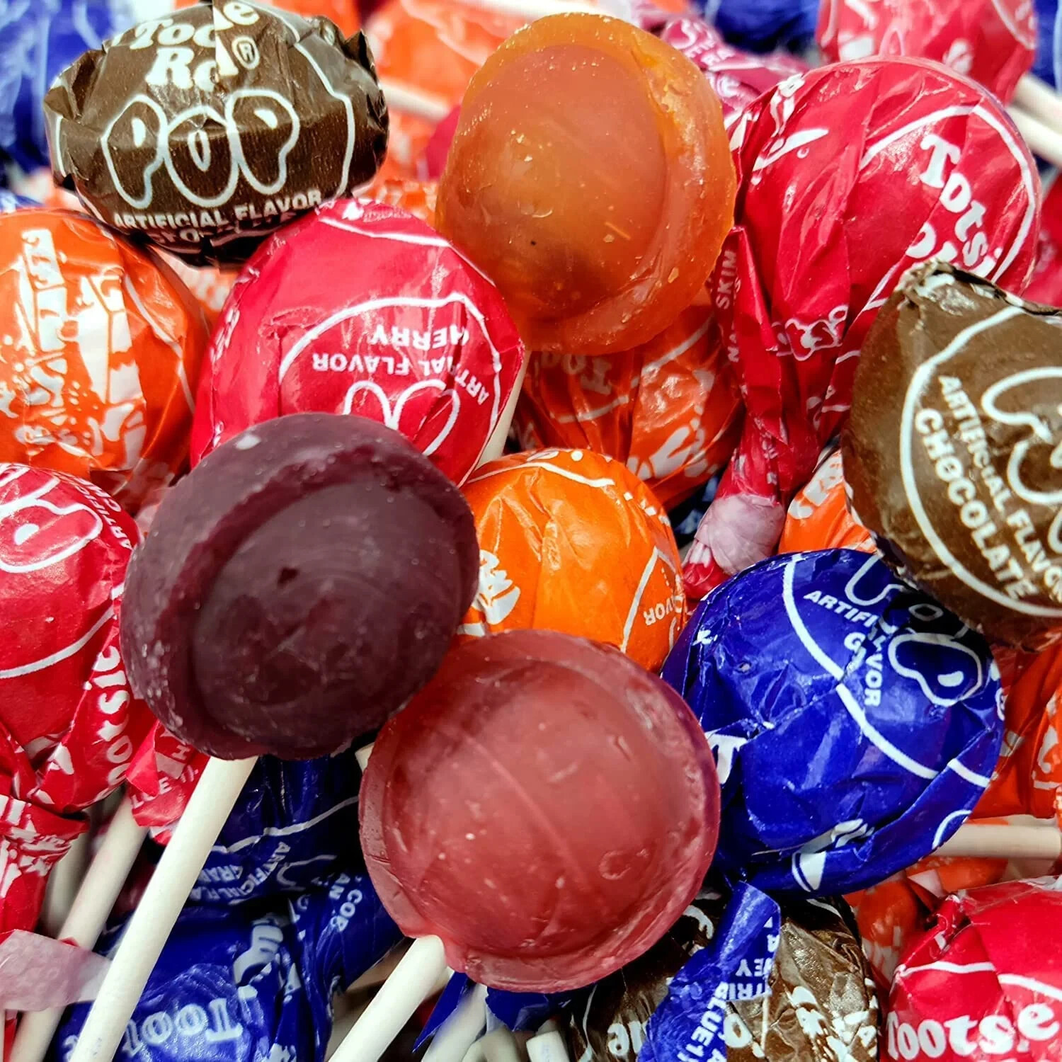 TOOTSIE ROLL Original Pops, Assorted Chewy Lollipops, Bulk Hard Candy (2 Pounds)