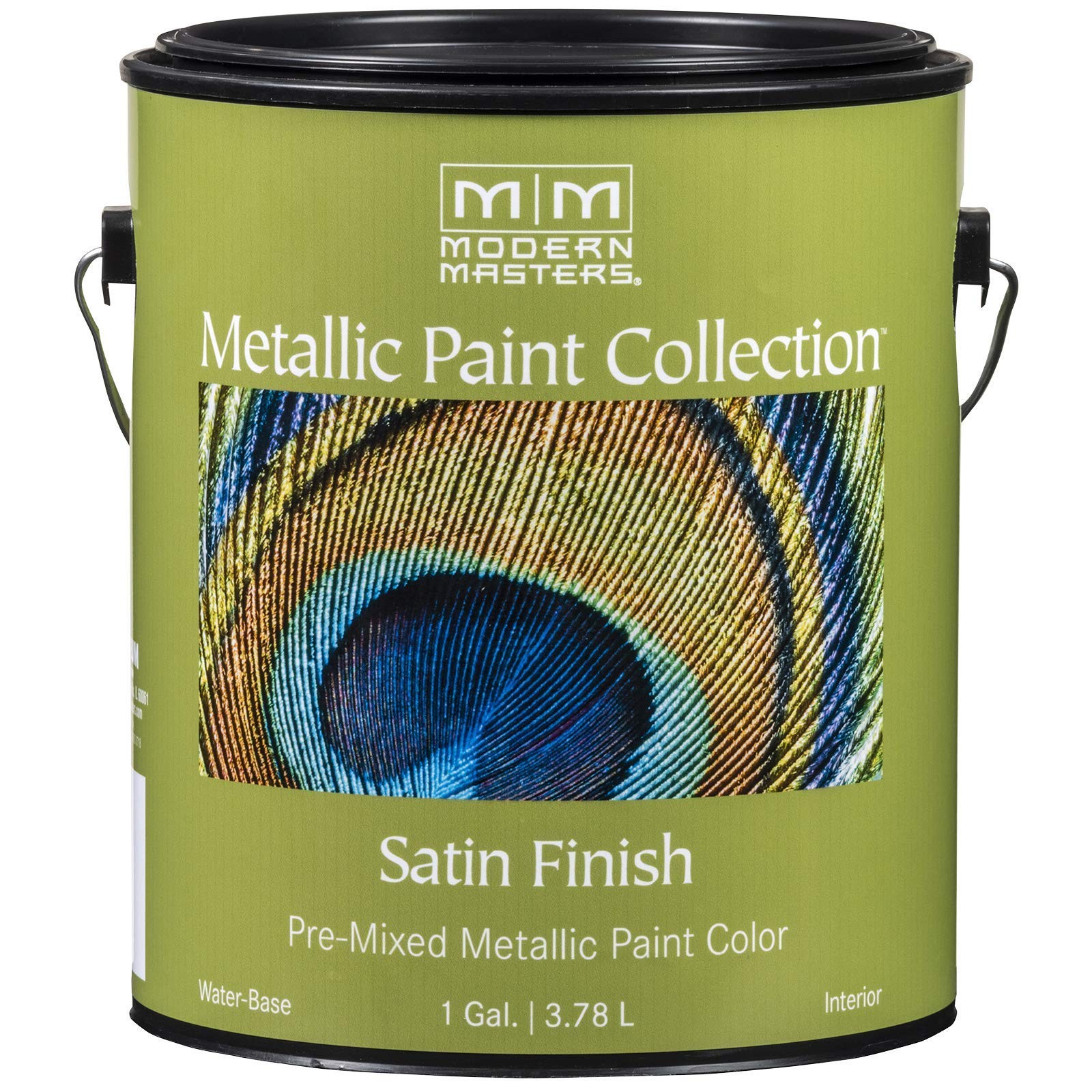 1 gal ME196 Pearl White Metallic Paint Collection Water-Based Decorative Metalli