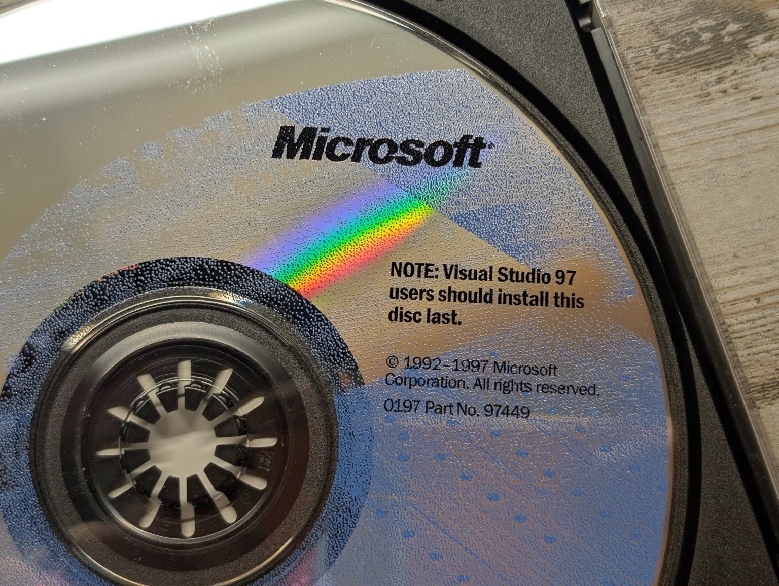 Microsoft Developer Network Library Visual Studio 97 Software CD-ROM Windows