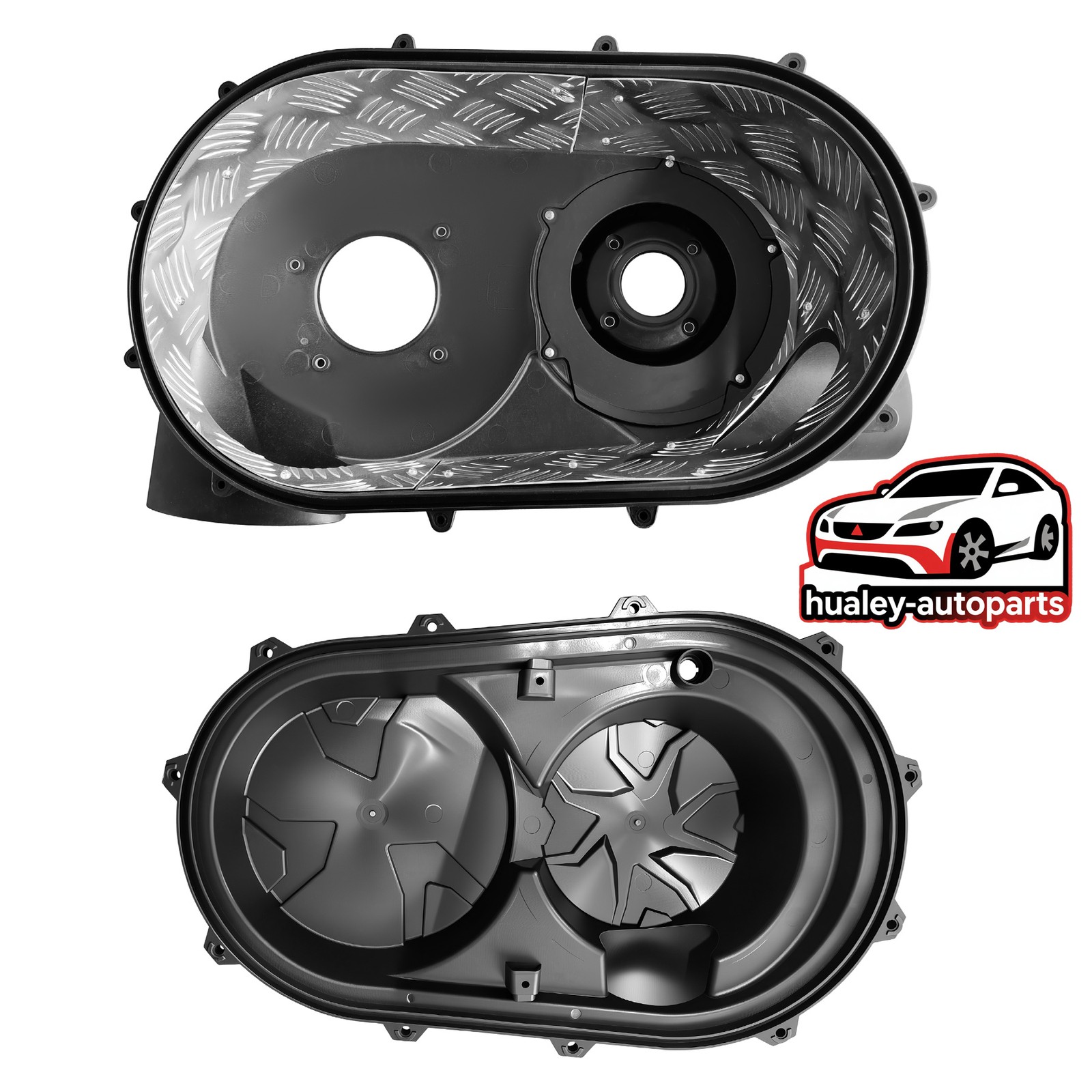 Outer & Inner Belt Clutch Plate Cover For Can Am Maverick X3 2017-2022 Aluminum