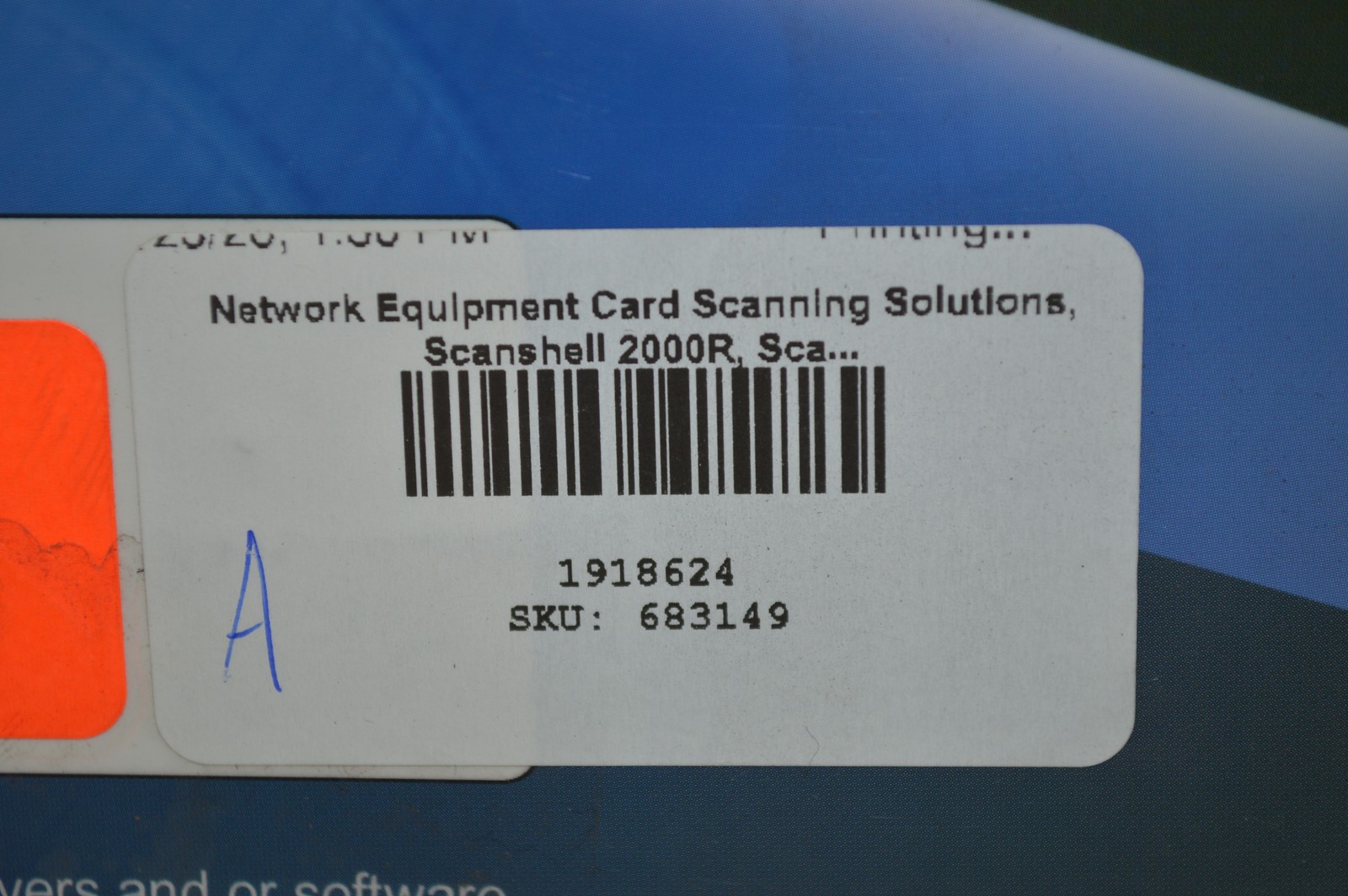 Card Scanning Solutions Scanshell 2000R *New Unused*
