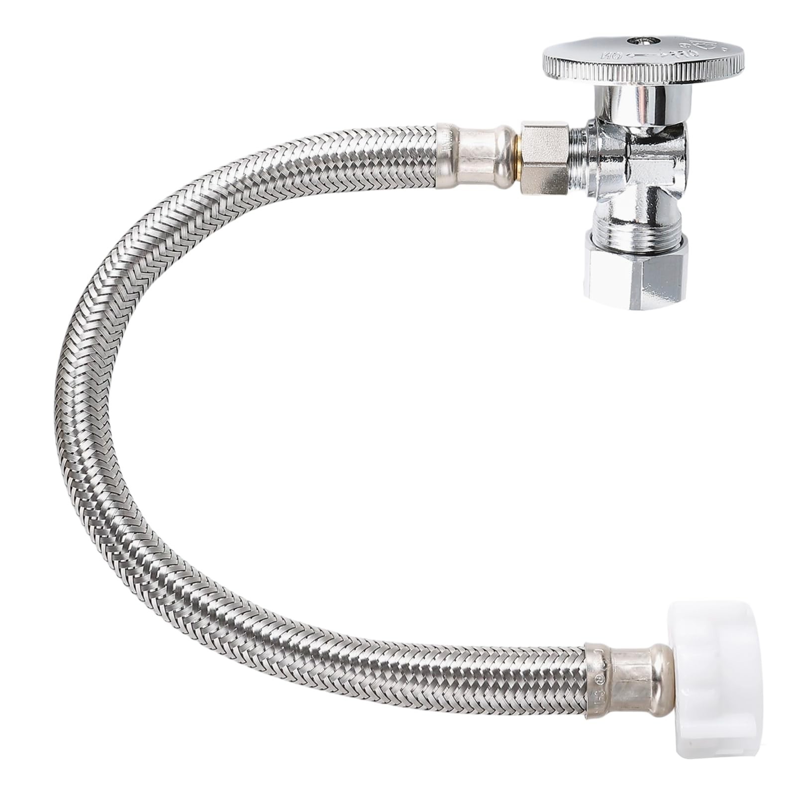 Toilet Hose Water Supply Line Kit - 15" Length 3/8" COMP x 7/8" BC Braided To...