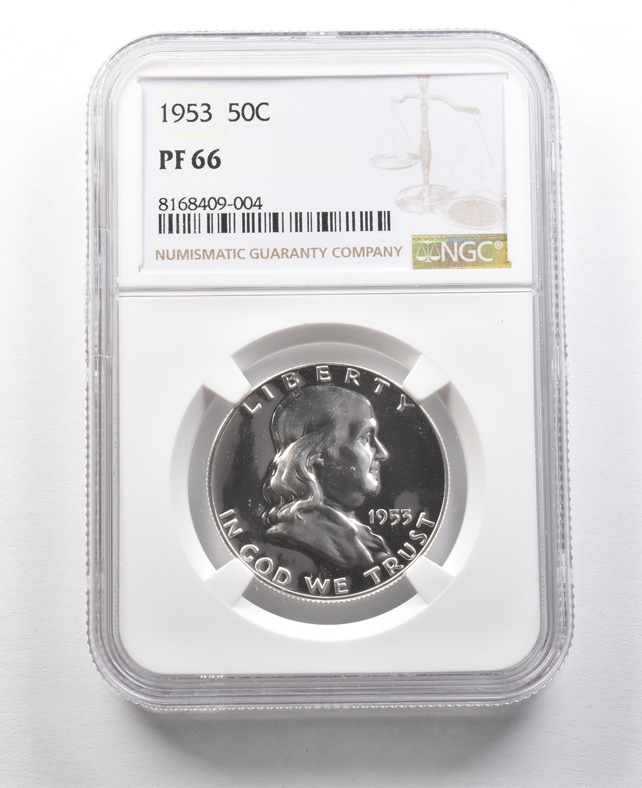 1953 Franklin Half Dollar PF66 NGC Great Contrast *8941