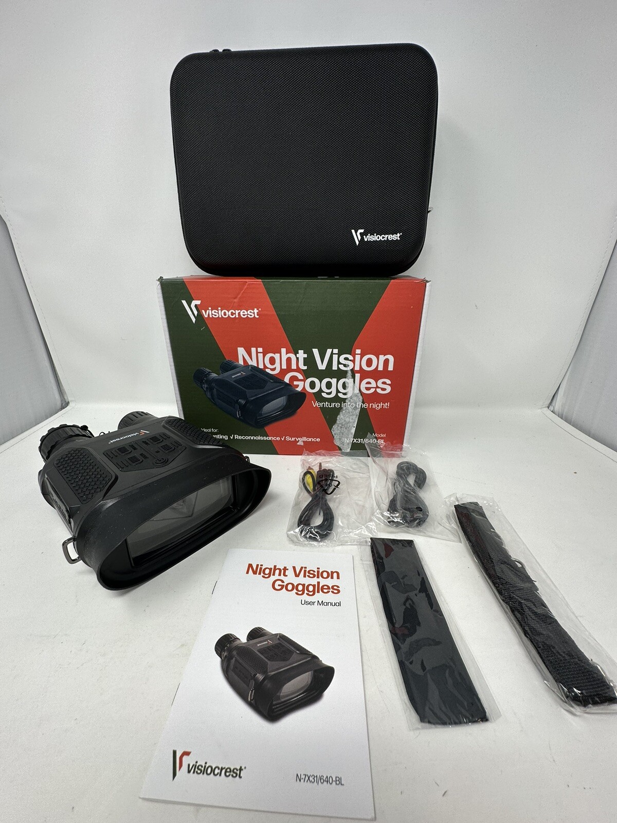 Visiocrest Night Vision Binoculars 2X Magnification 1300FT Range - 32GB Memory C