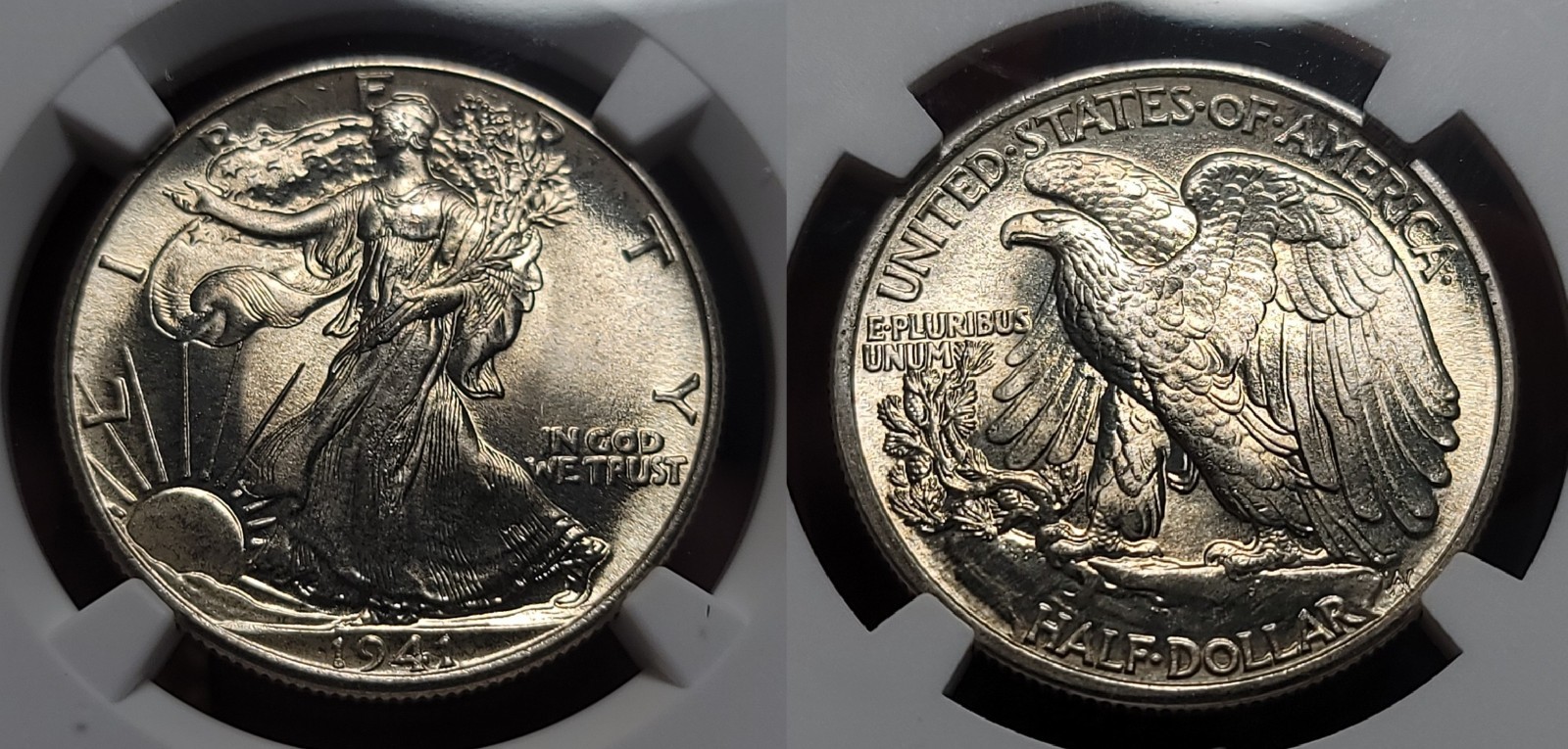 1941 P Walking Liberty Half Dollar 50c NGC MS 68+