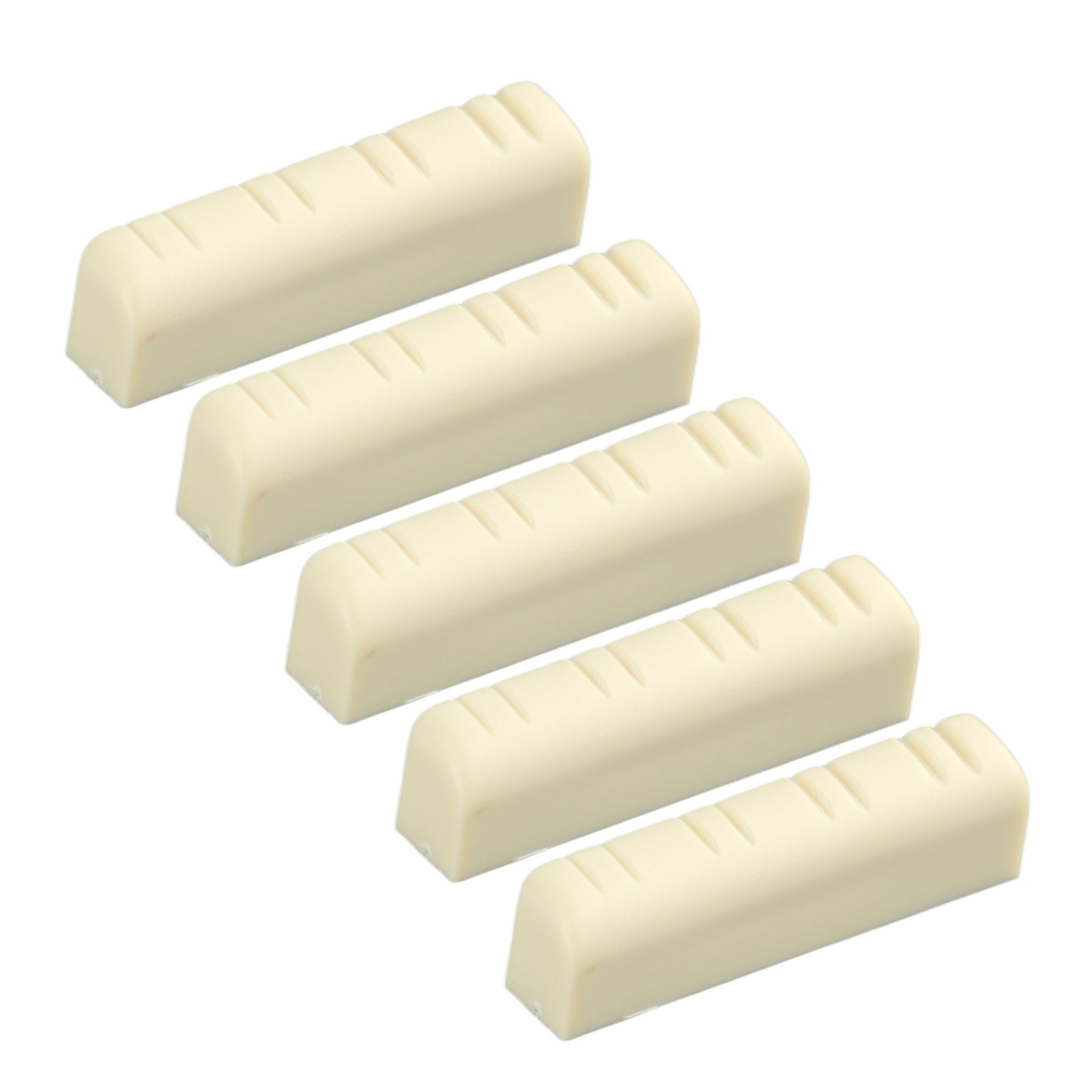 5Pcs Mandolin Bridge Nut 8 String Plastic 3.5cm Universal Instrument Accessory