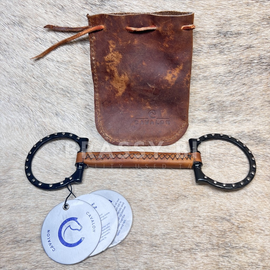 5.5" Cavalon Leather Western D Snaffle