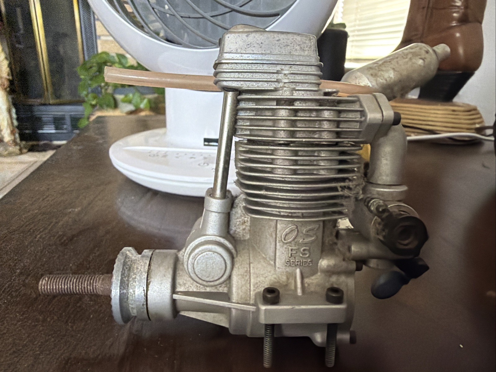O.S. Max FS-70 Surpass .70 4-Stroke Glow RC Airplane Engine w/ Muffler Untested