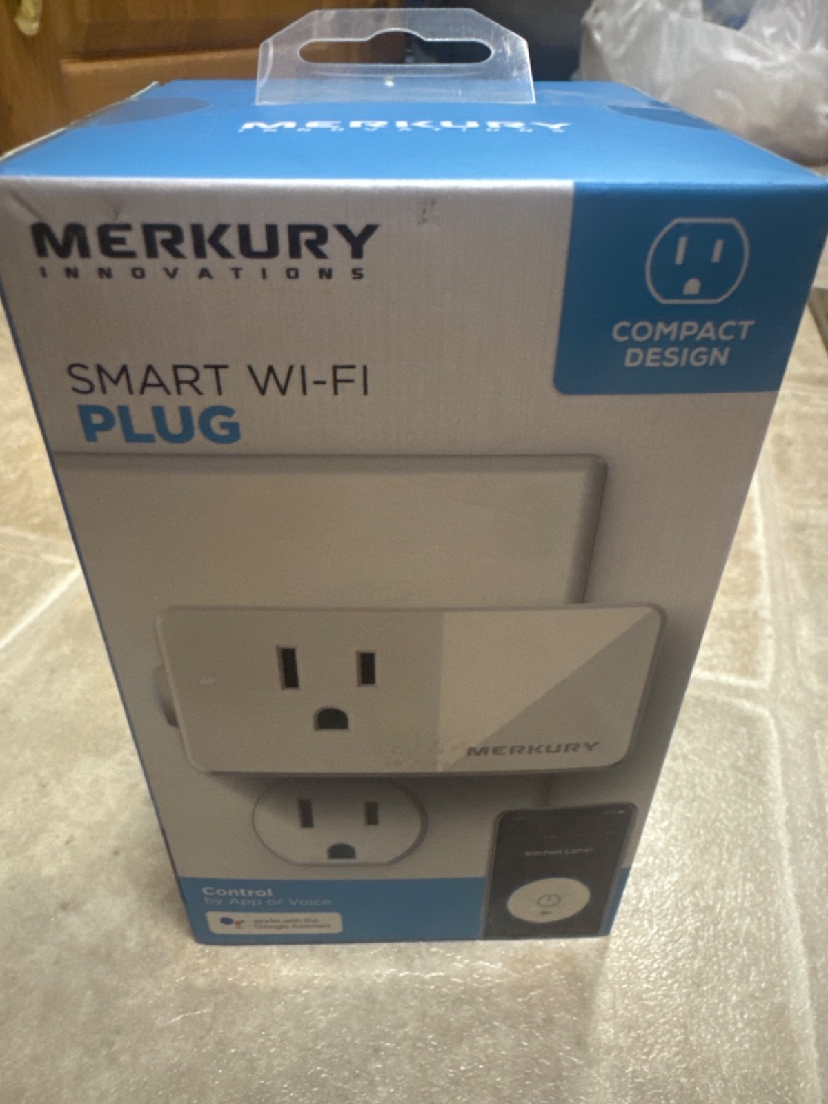 Merkury Smart Wifi Plug Smart Outlet Voice Assist Alexa Phone App Brand New!
