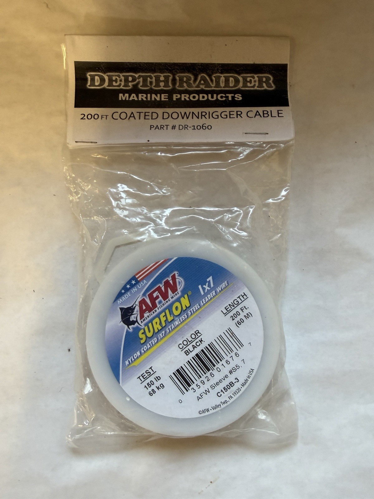 Depth Raider 200' Coated Downrigger Cable