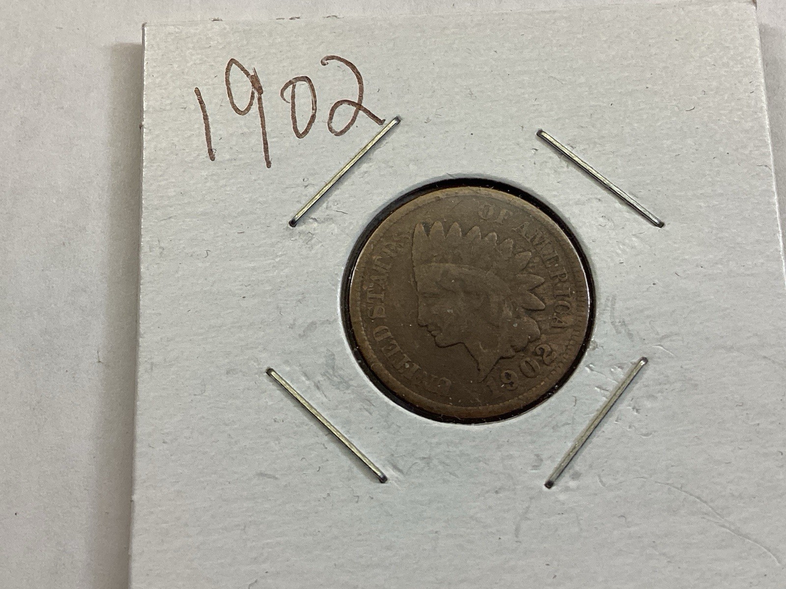 1902 Indian Head Penny in  Fine Condition 011026 73t