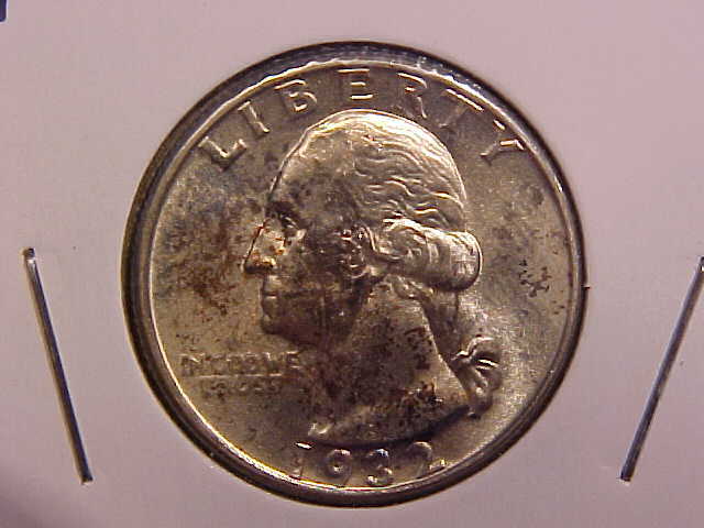 1932 WASHINGTON QUARTER - TONE - UNC - SEE PICS! - (N9973)