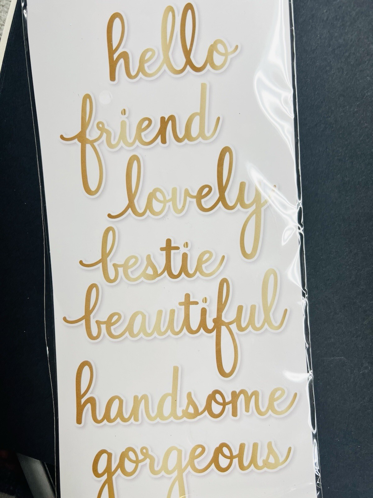 Pinkfresh Phrase Builder: Hello Hot Foil Plate