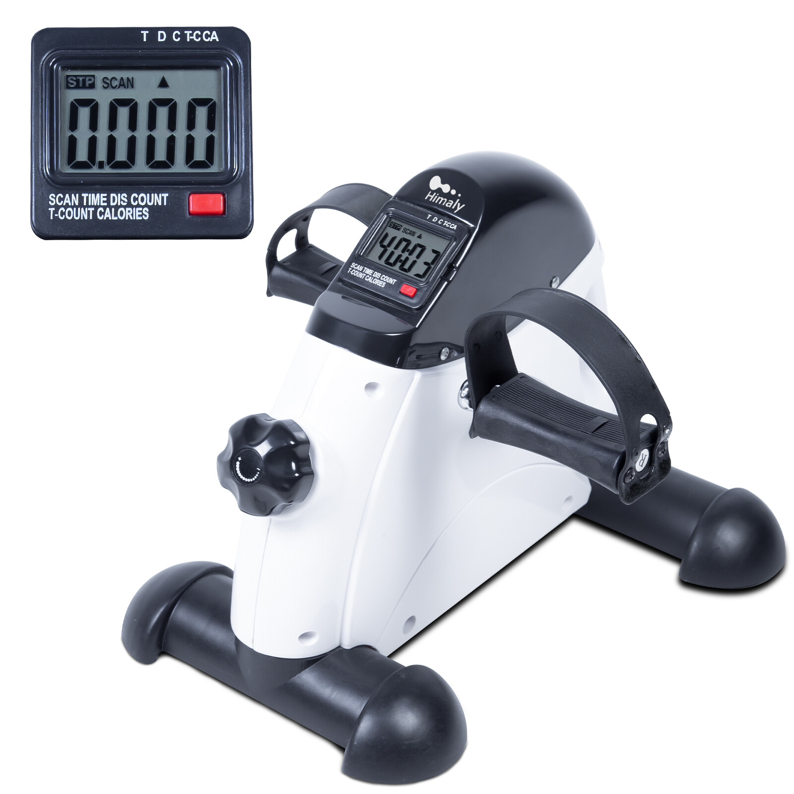 Mini Pedal Exerciser Desk Cycle Bike Leg Arm Fitness Home Exercise w/LCD Display