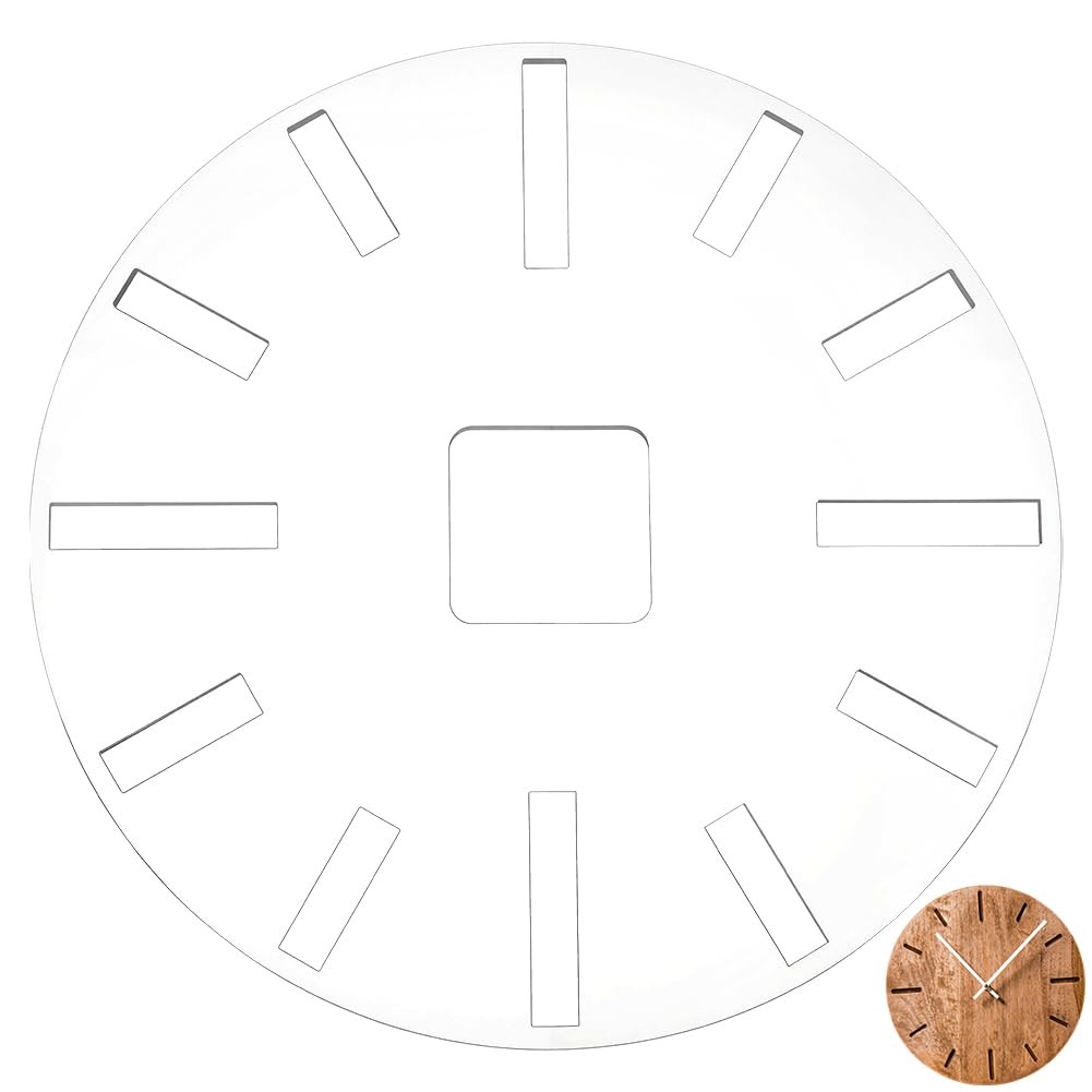Clock Router Templates 12 Inch Acrylic Inlay Circle Face Dials Woodworking
