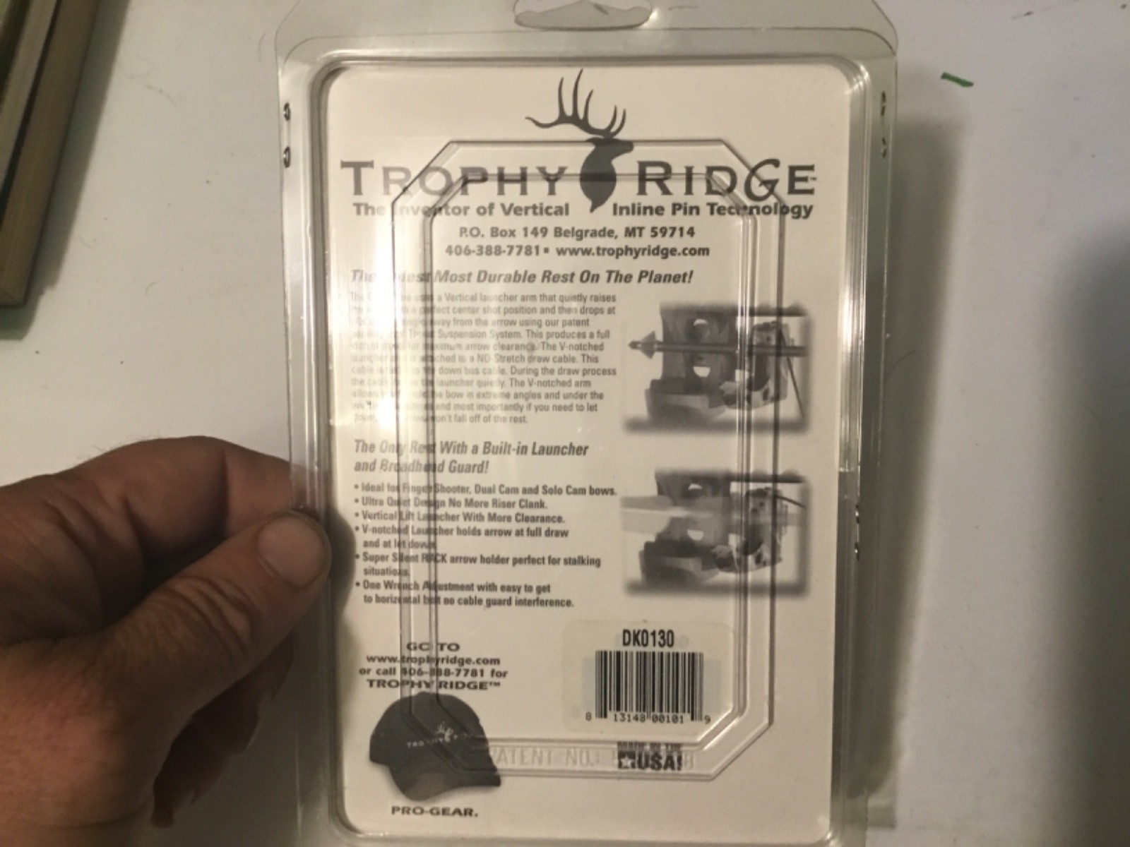 Trophy Ridge Drop Zone Rest right Hand Hunter