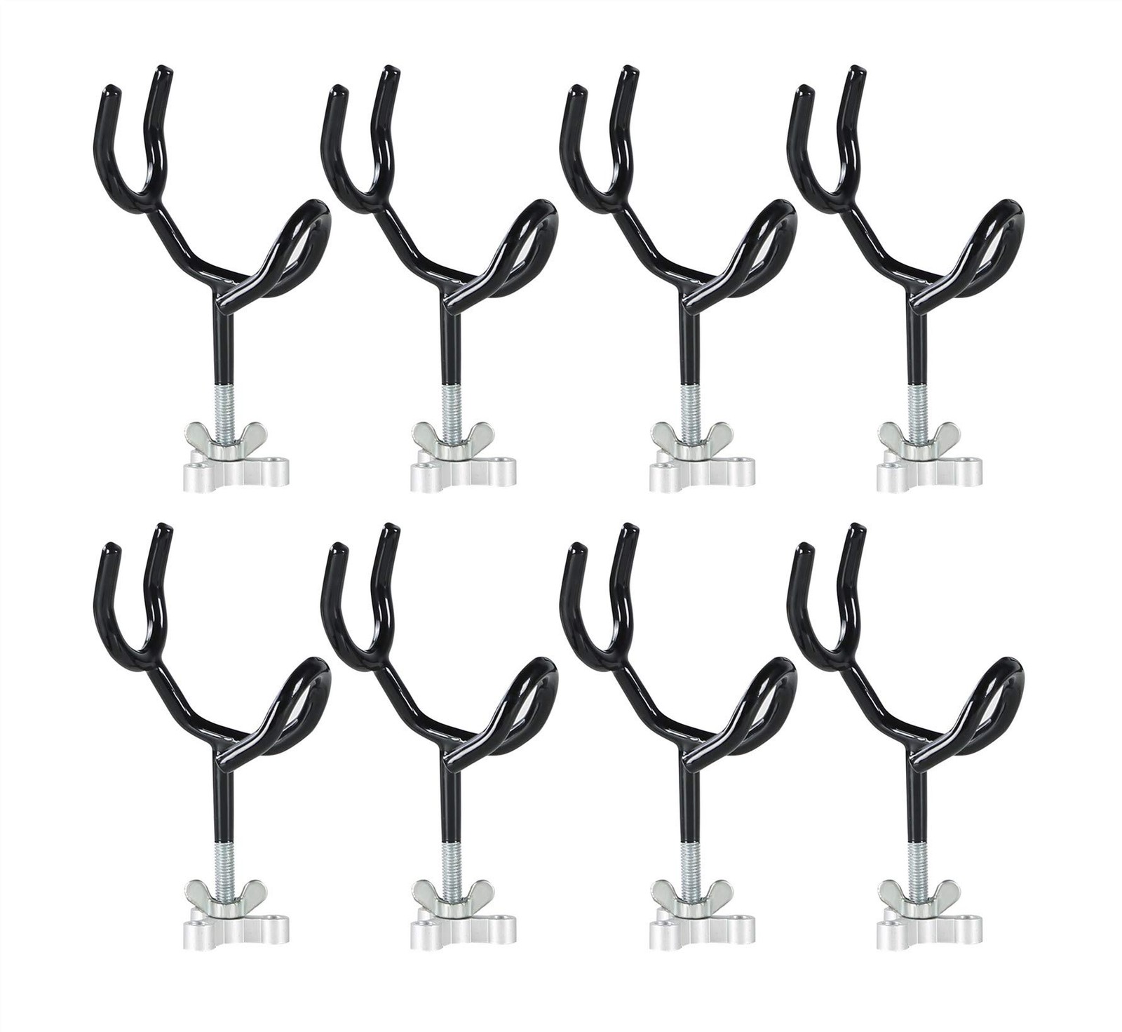 weyleity Fishing Rod Holders for Boat 8Pcs of 20 Degree 4 Inch Sure black
