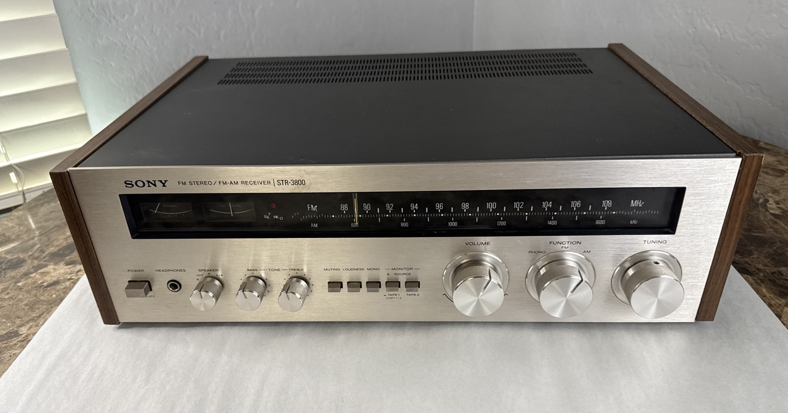 Sony STR-3800 AM/FM Stereo Receiver Vintage 70s Untested Parts As Is