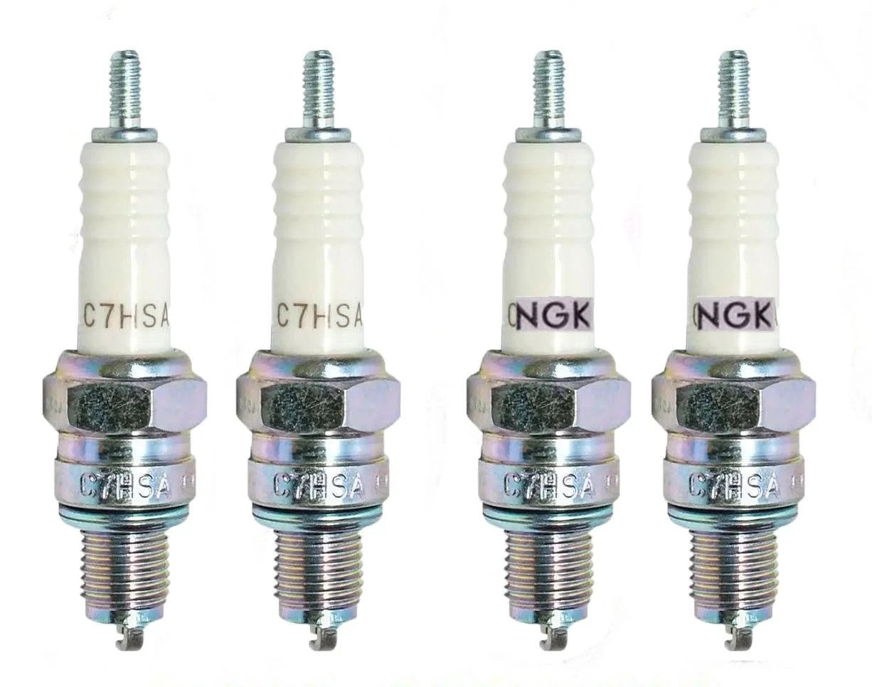 4X C7HSA Spark Plug For HONDA XR100R XR100 XR80R XR80 100 80