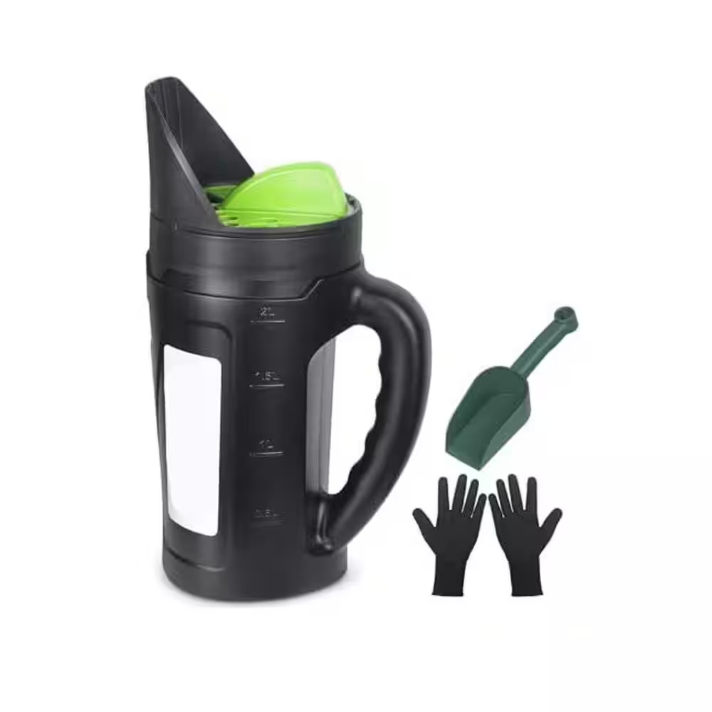 1.12 Lb. Plastic Hand Held Spreader for Ice Melt Grass Seed Fertilizer Salt Gard