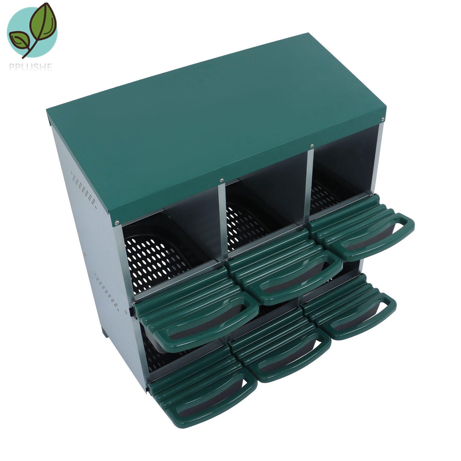 Better Environment 6 Hole Chicken Egg Laying Nest Box Nesting Boxes For Chickens