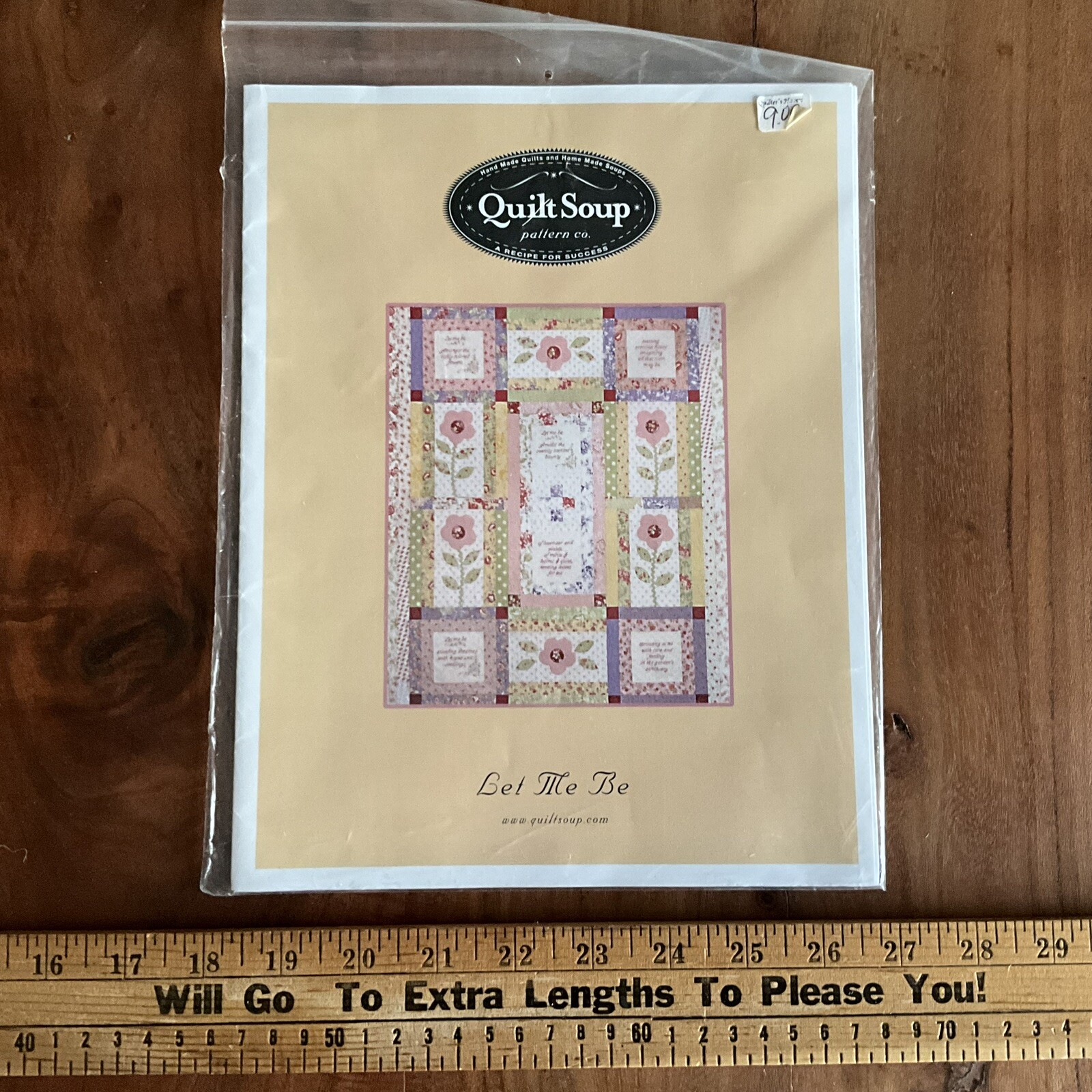 "Let Me Be" Quilt Soup Pattern New Fast Ship