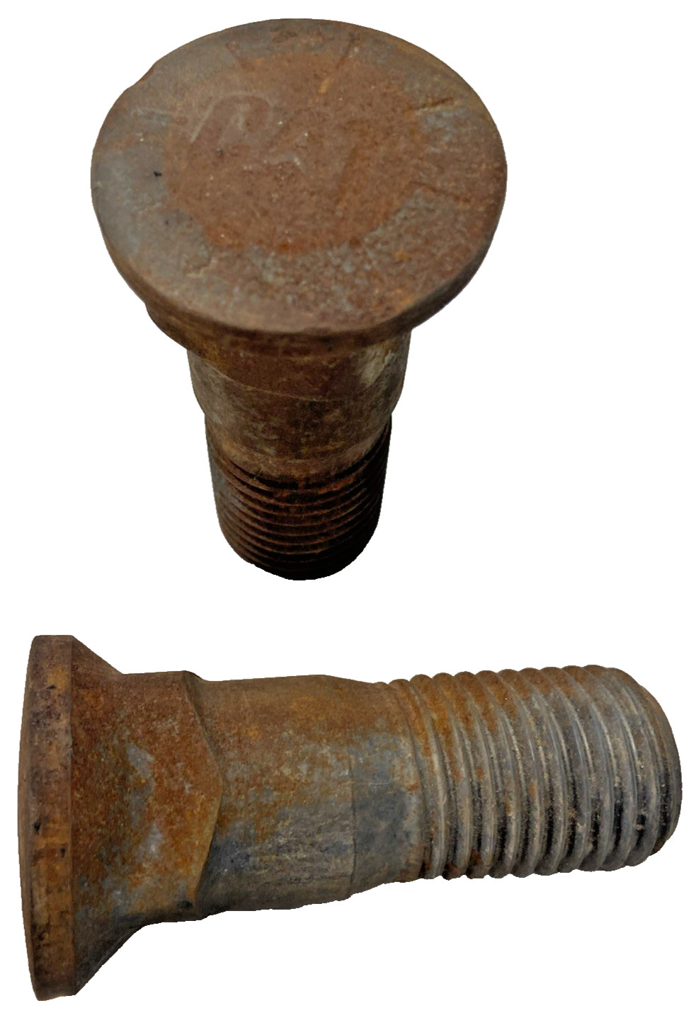 (Qty 2) Caterpillar Cat 6V6535 -6V-6535: 1 1/4-7 Thread 95mm Long Plow Bolt OEM