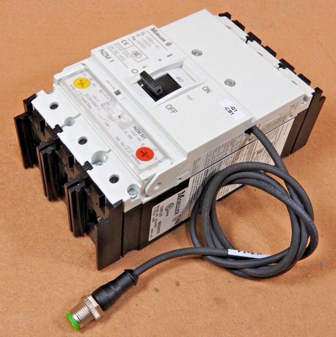 40A Molded Case Circuit Breaker, MOELLER NZM N1-A40 - Used, Great Qty Discounts