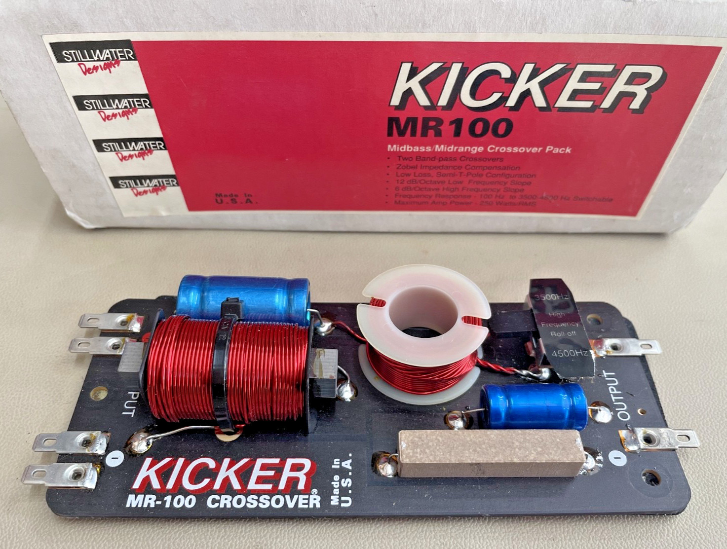 Old School Kicker MR-100 Passive Midrange Bandpass Crossover, Only 1, NOS #324