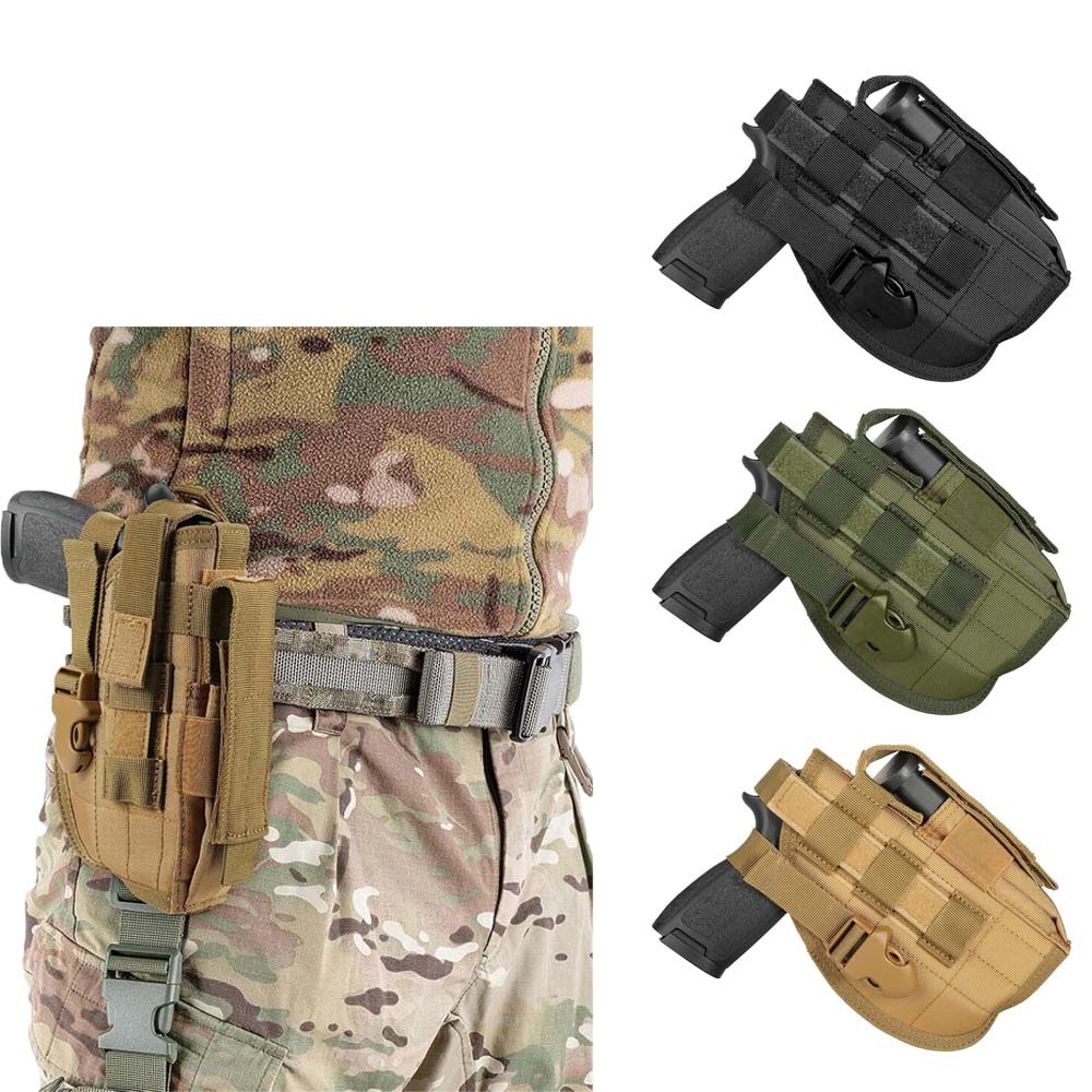 MOLLE Tactical Pistol Holster Right Hand Fits Glock 17 1911 45 92 96 P226
