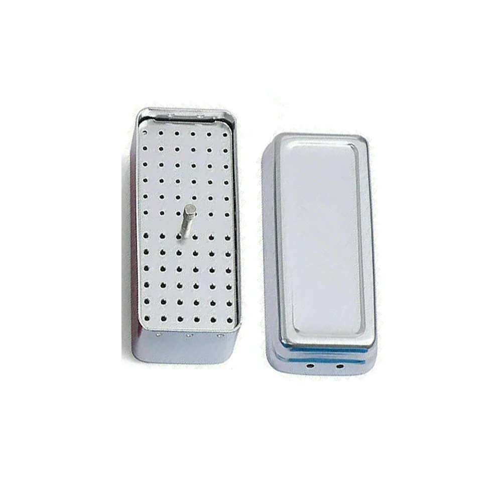 72 Holes Dental FG Bur Endo File Holder Stand Autoclave Disinfection Case Box US