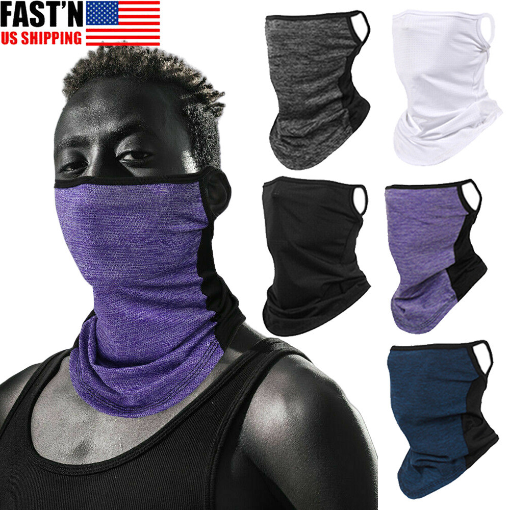 Bandana Neck Gaiter Balaclava Face Scarf Mask Quick-Dry Half Masks for Men Women