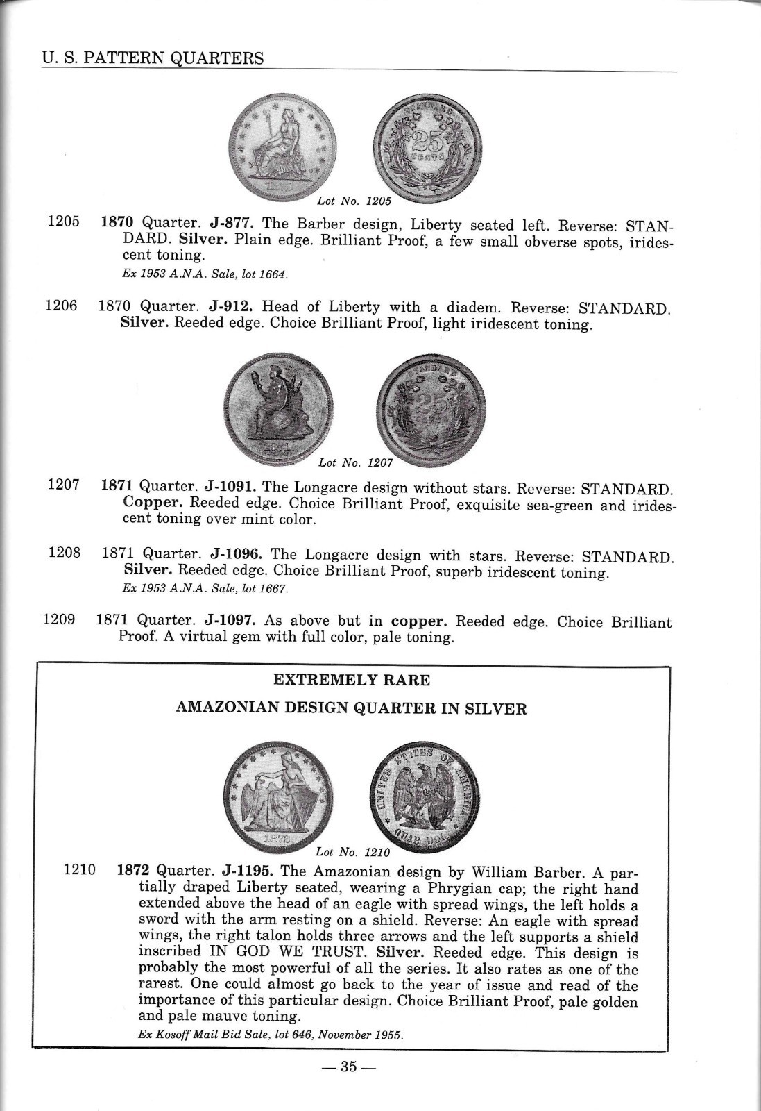 THOMAS BERGIN COLLECTION OF PATTERNS IN THIS CATALOG