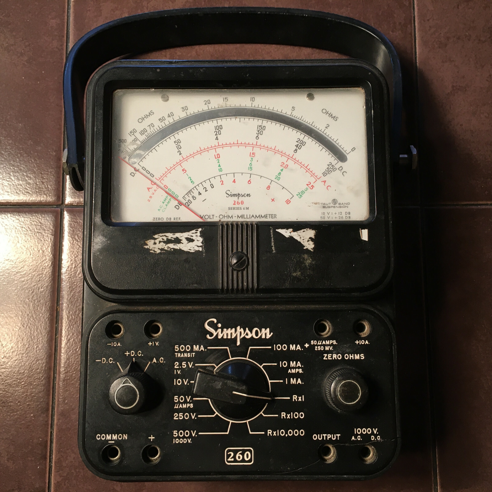 Simpson 260 Analog Meter, Series 6M