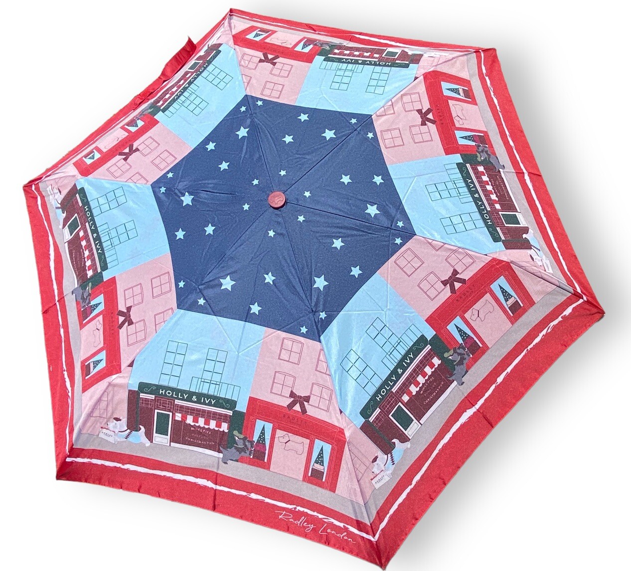 Radley London Window Shopping Responsible Umbrella Dog Automatic Collectable New